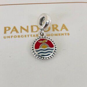 ✨🔥  Pandora flag of Kiribati Charm S925 Silver with box